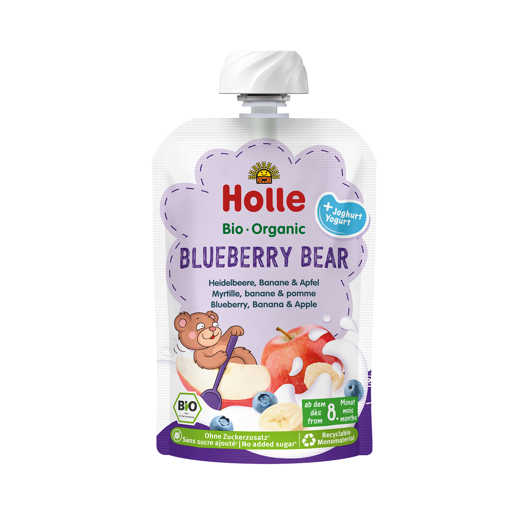 Holle Blueberry Bear Yogurt (100g)